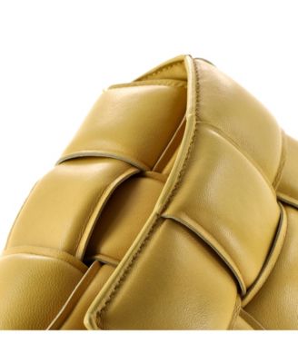 Cassette Chain Crossbody Bag Padded Maxi Intrecciato Leather