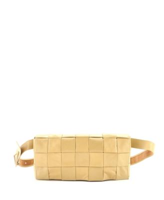 Cassette Stretch Belt Bag Maxi Intrecciato Leather