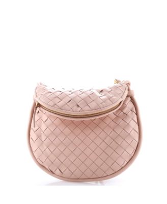 Small Gemelli Shoulder Bag Intrecciato Leather