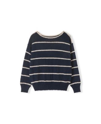 Women's Stripe Boat Neck Sweater