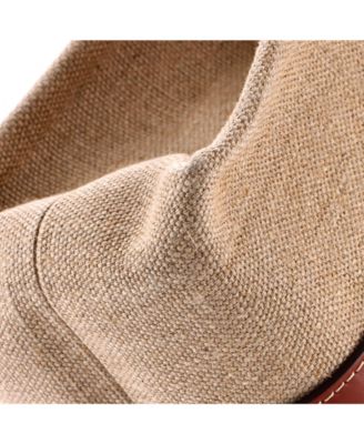 Medium Woody Tote Canvas with Leather