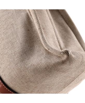 Large Woody Tote Canvas with Leather