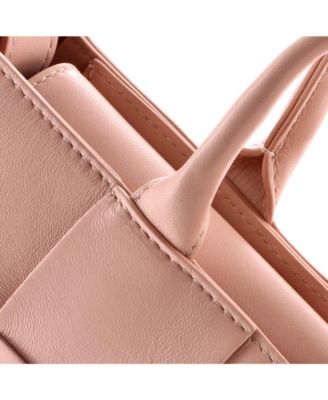 East West Arco Top Handle Shoulder Bag Maxi Intrecciato Leather