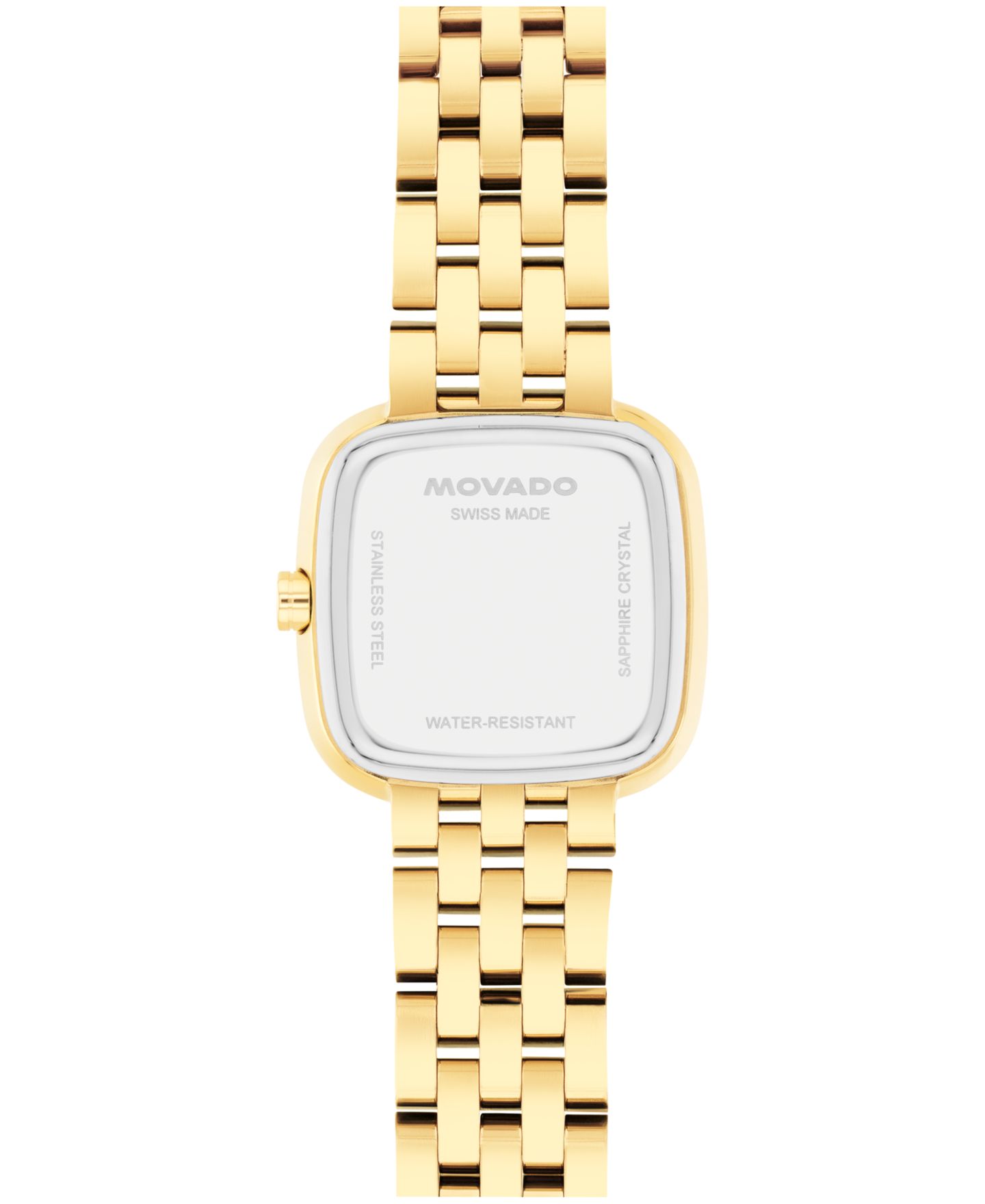 Женские часы Movado Museum Classic Cushion Swiss Quartz Light Yellow PVD Steel Watch, 22mm — фото 3