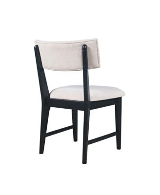 Set of 2 Beck Contemporary Upholstered Split Back Dining Chair