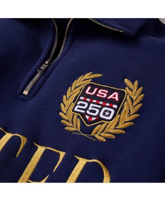 Men's Navy USA 250 Limited Edition Quarter-Zip Polo Sweatshirt