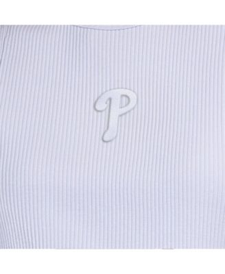 Women's Light Blue Philadelphia Phillies Pastels Ribbed Tank Top