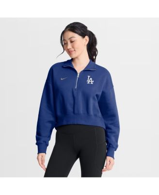 Women's Royal Los Angeles Dodgers Primetime Phoenix Fleece Half-Zip Sweatshirt