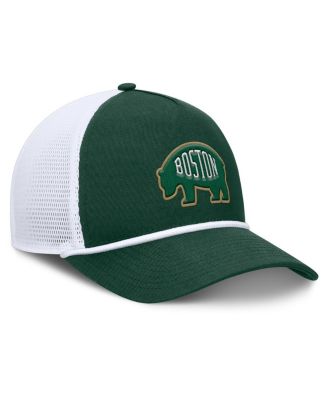 Men's Green/White Boston Bruins Bermuda A-Frame Adjustable Hat