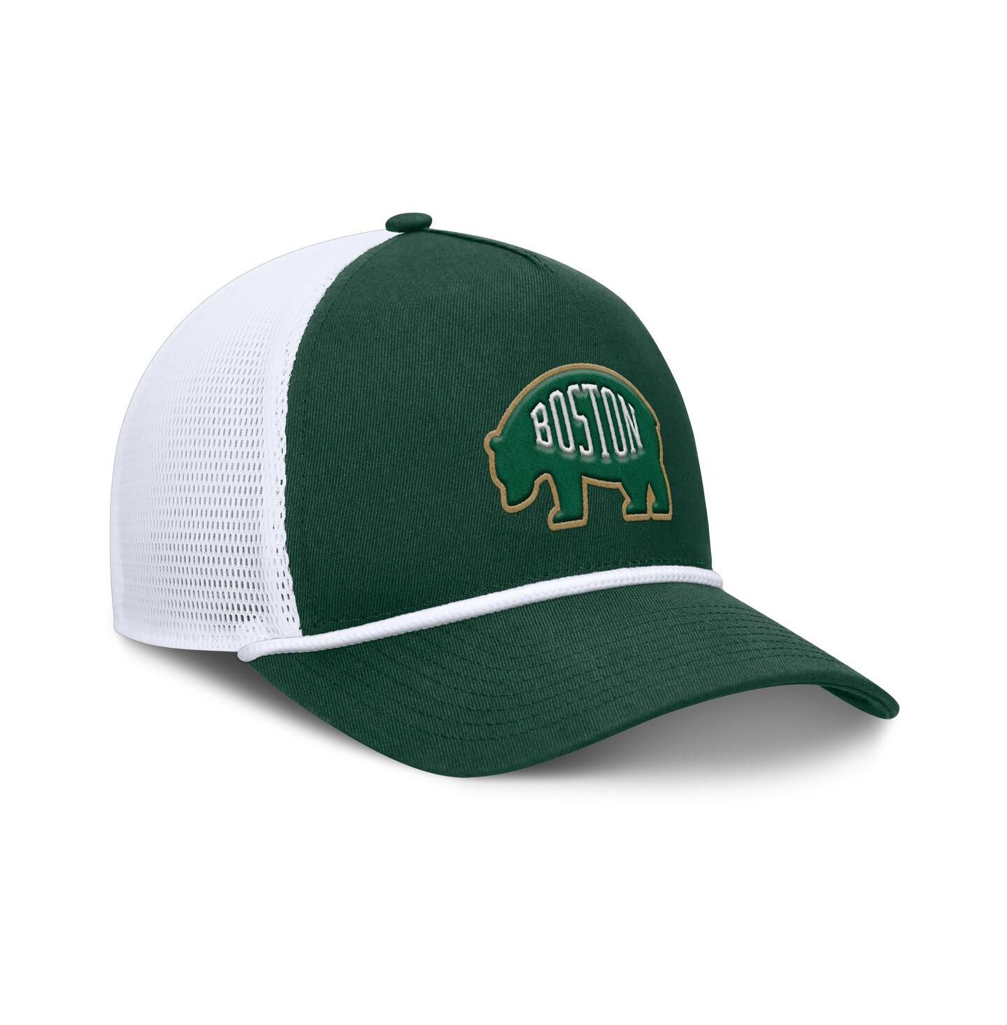 Мужская кепка Fanatics Green/White Boston Bruins Bermuda A-Frame Adjustable Hat — фото 3