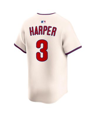 Men's Bryce Harper Cream Philadelphia Phillies Alternate Limited Jersey