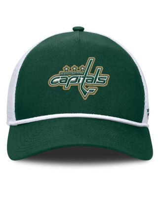 Men's Green/White Washington Capitals Bermuda A-Frame Adjustable Hat