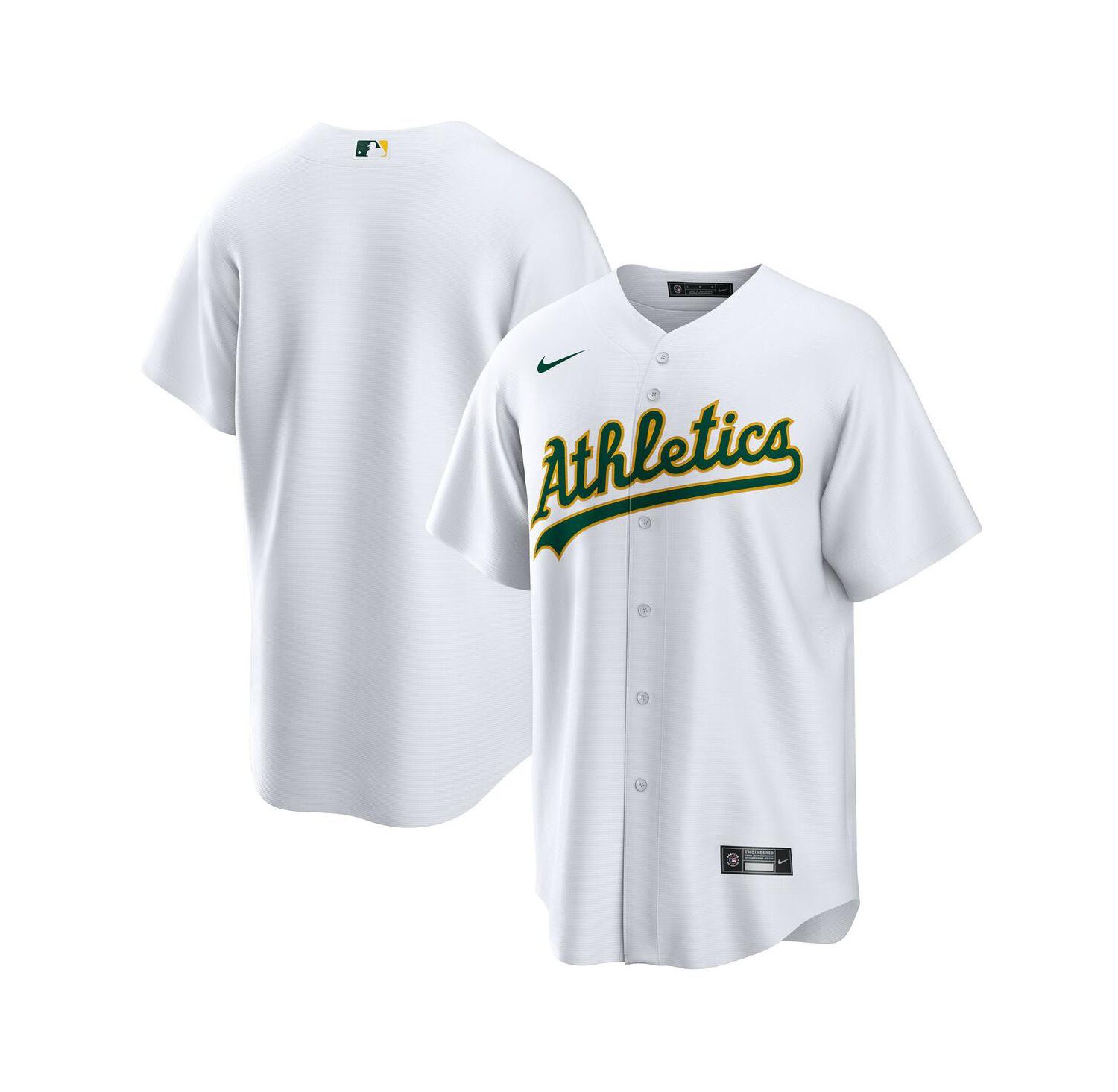Men's White Athletics Home Big & Tall Replica Jersey