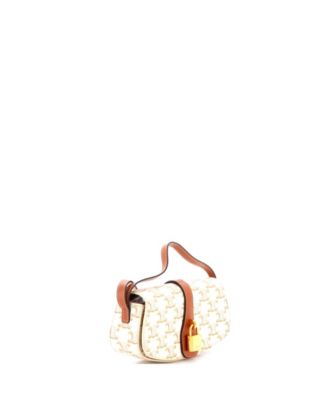 Tabou Clutch with Strap Triomphe Coated Canvas