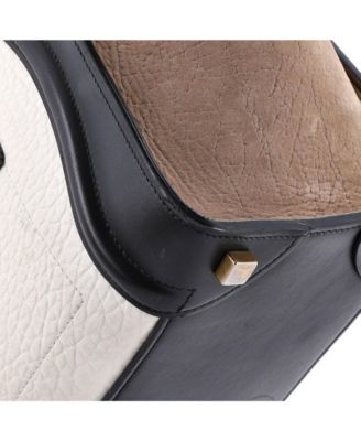 Mini Luggage Bag Canvas and Leather