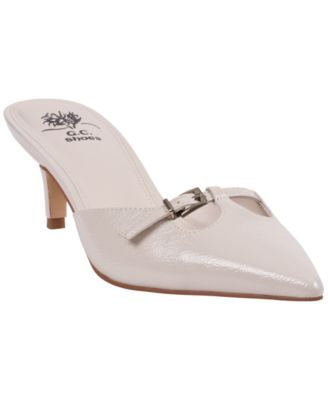 Womens Simone Kitten Heel Mule Pumps