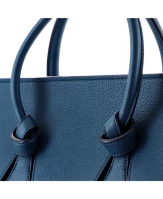 Small Tie Knot Tote Grainy Leather