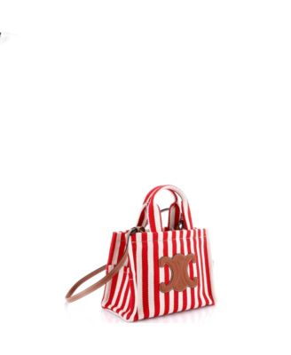 Small Cabas Thais Tote Triomphe Striped Canvas