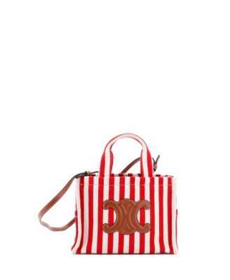 Small Cabas Thais Tote Triomphe Striped Canvas