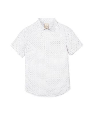 Men's Hope and Henry Organic Short Sleeve Seersucker Shirt