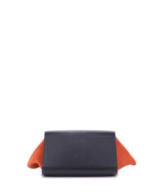 Small Tricolor Trapeze Bag Leather