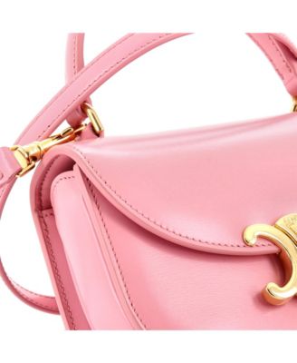 Mini Triomphe Besace Clea Top Handle Flap Bag Leather