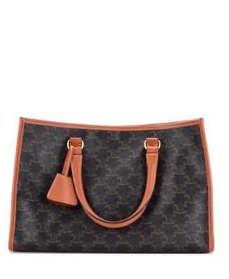 Mini Horizontal Cabas Tote Triomphe Coated Canvas