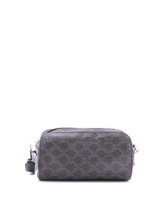 Medium Roller Messenger Bag Triomphe Coated Canvas