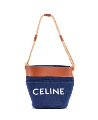 Small Rope Bucket Bag Denim
