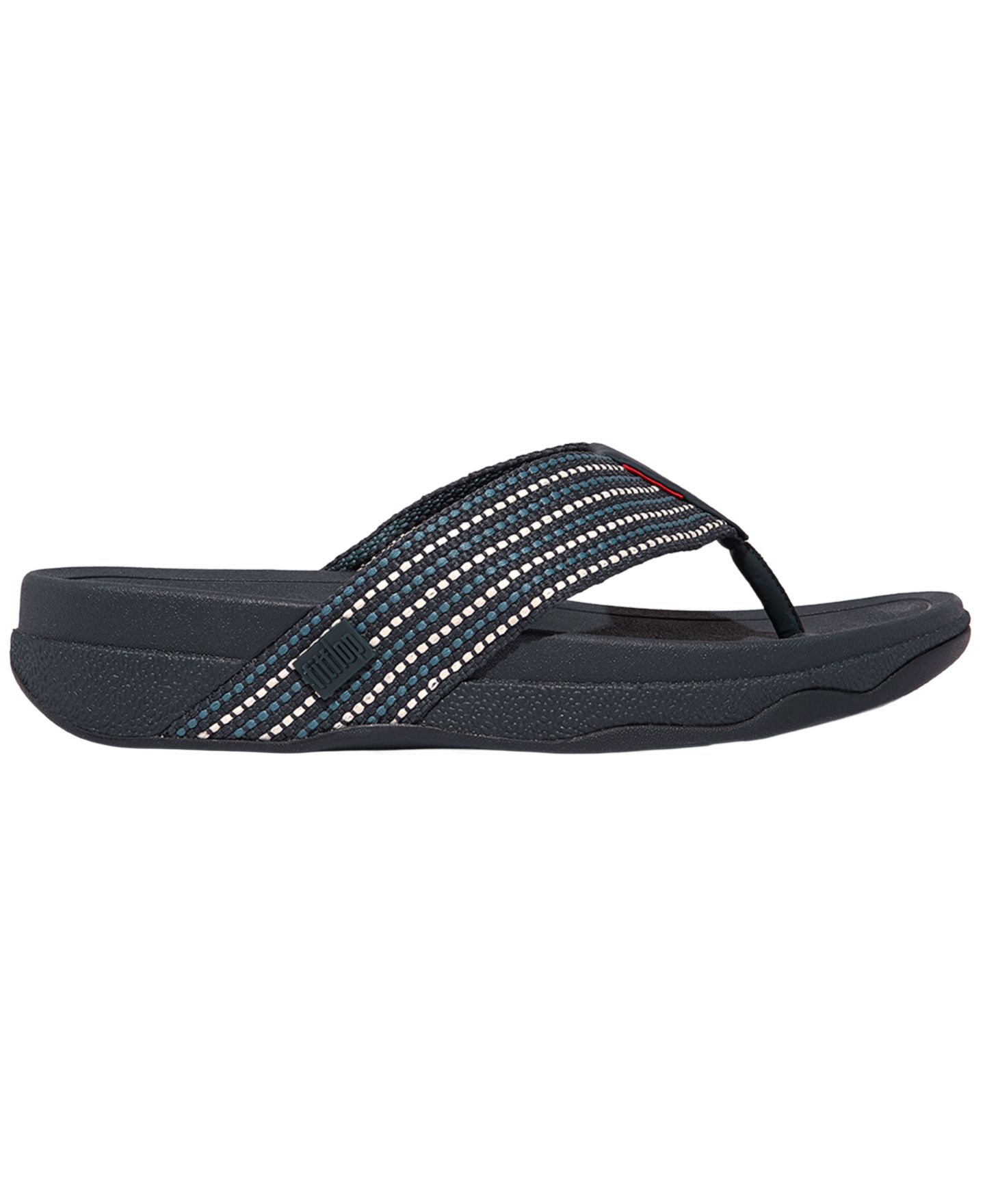 Мужские сандалии FitFlop GF1 Three Tone Webbing Flip-Flops, цвет: Полуночный тёмно-синий — фото 2