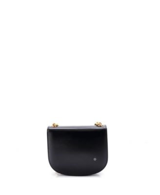 Triomphe Besace Clea Chain Flap Bag Leather