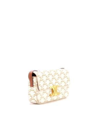 Triomphe East-West Shoulder Bag Triomphe Coated Canvas