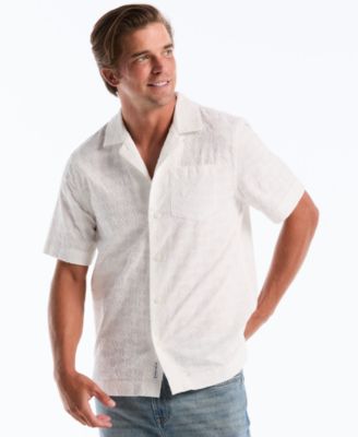 Men's Novelty Embroidered Camp Shirt