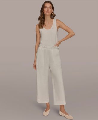 Women's High-Rise Relaxed Linen Pants