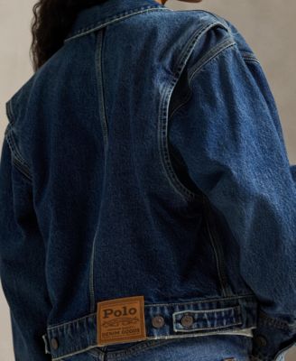 Women's Spread Collar Denim Jacket