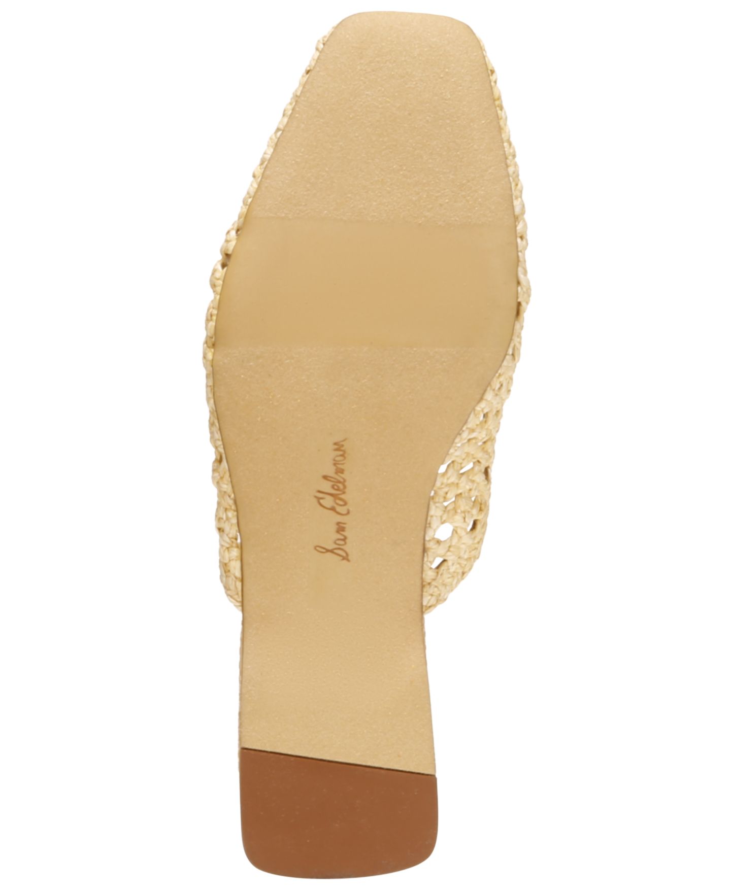 Женские сабо Sam Edelman Nola Slip-On Mule Flats, цвет: Выбеленный искусственный — фото 5