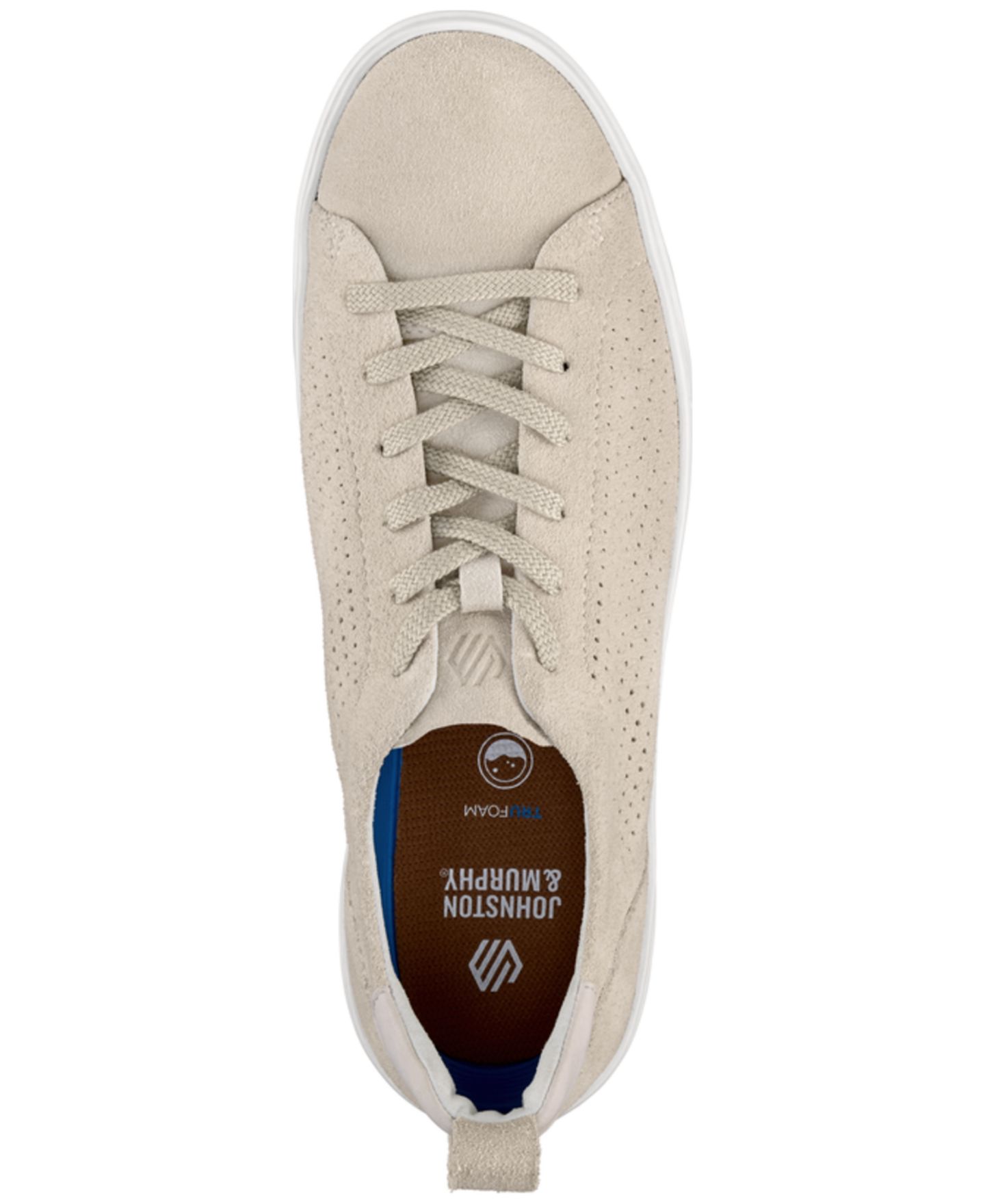 Мужские кроссовки Johnston & Murphy Ollie Lace-Up, цвет: Костяной замшевый — фото 4