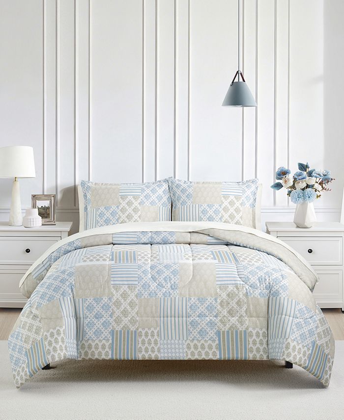 3-Piece Reversible Comforter Sets (Twin, Full/Queen or King)  only