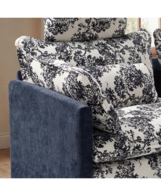 4-Piece L-Shaped Sectional Sofa with Ottoman, High Headrest Design