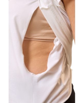 Maternity Slim Fit Modal Crewneck Nursing T-shirt