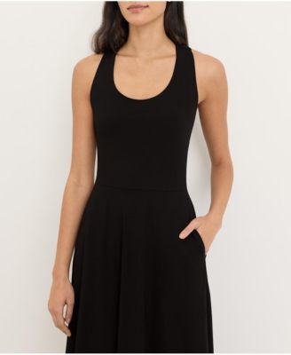 Women's Fit & Flare Open Back Maxi Dress Made With Organic Cotton