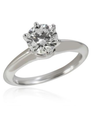 Solitaire Engagement Ring in Platinum H VS2 1.02 CTW