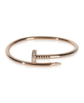 Cartier Rose Gold Diamond Juste Un Clou Bracelet