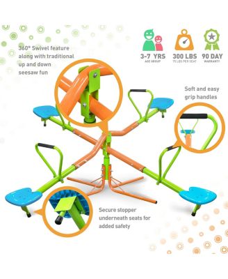 Kids Seesaw Plastic Seat Playground Equipment