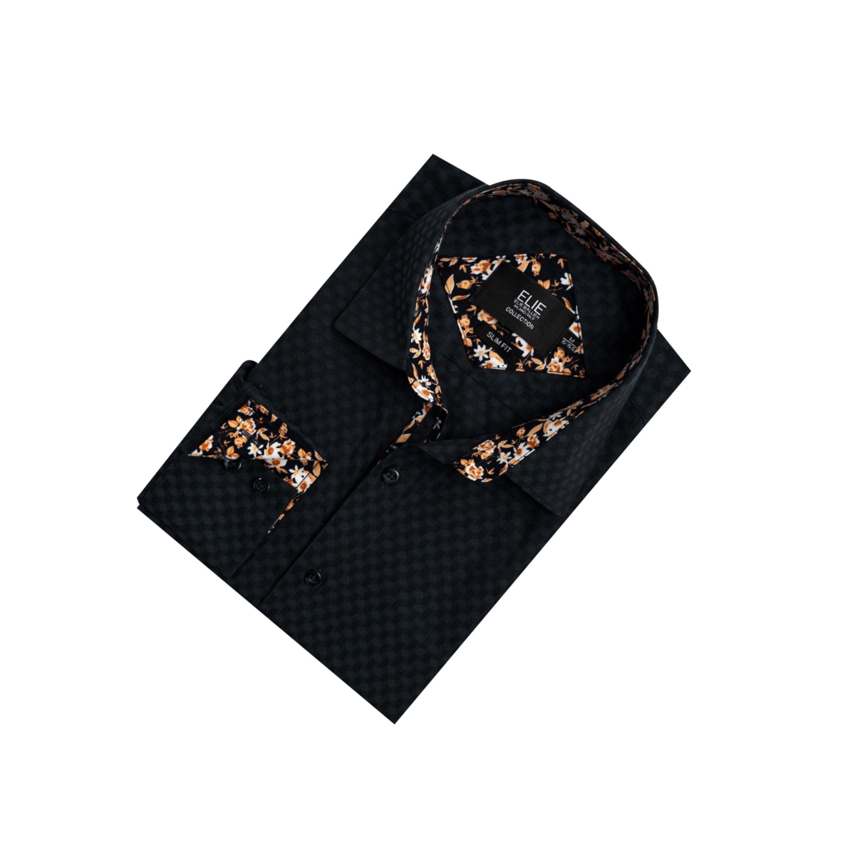 Elie Balleh Big Boys Slim Fit Jacquard Shirt