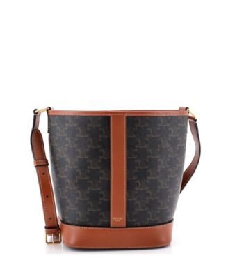 Small Bucket Bag Triomphe Coated Canvas