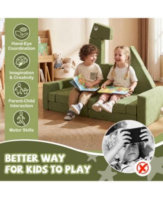 13 Piece Modular Kids Play Couch for Creative Play