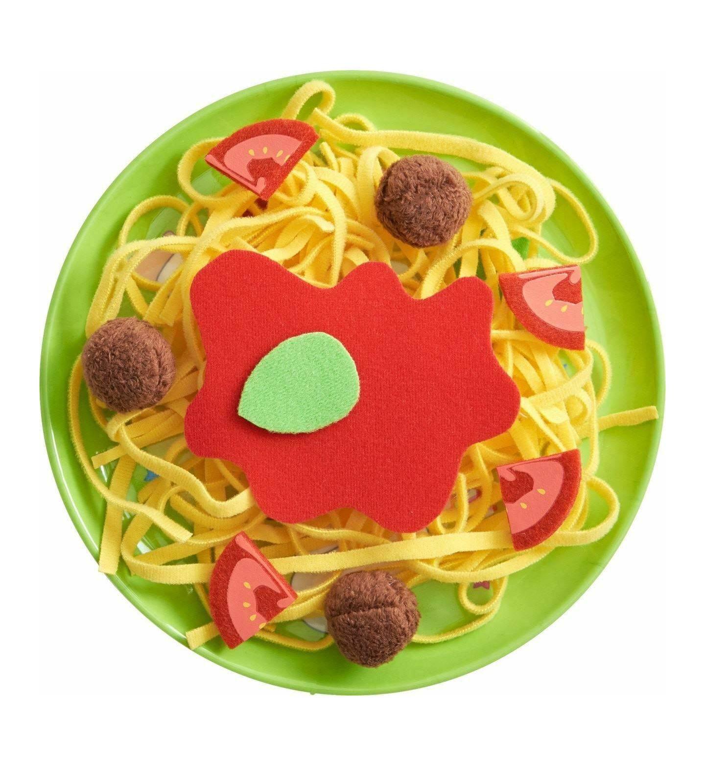Детские игрушки Haba Soft Spaghetti and Meatballs Play Food Set, Ages 3+ — фото 1