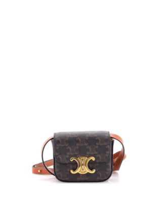 Mini Triomphe Shoulder Bag Triomphe Coated Canvas