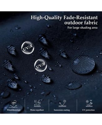 Large Double Sided Umbrella Outdoor Patio Umbrella with Base and Sand Bag